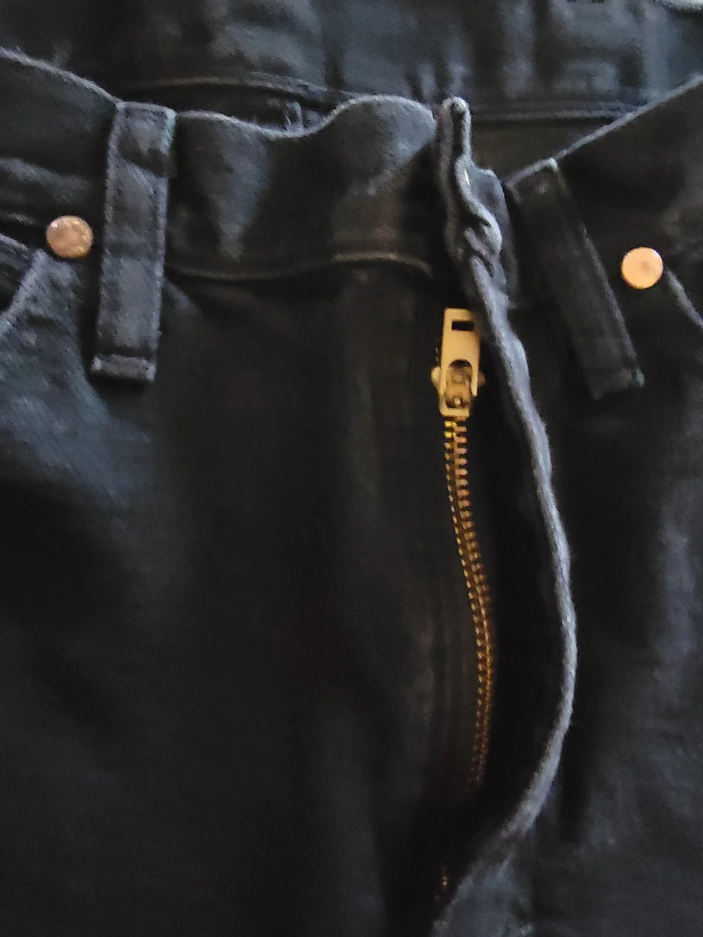 Wrangler Black Denim Pocket with Tan Patch 30x32